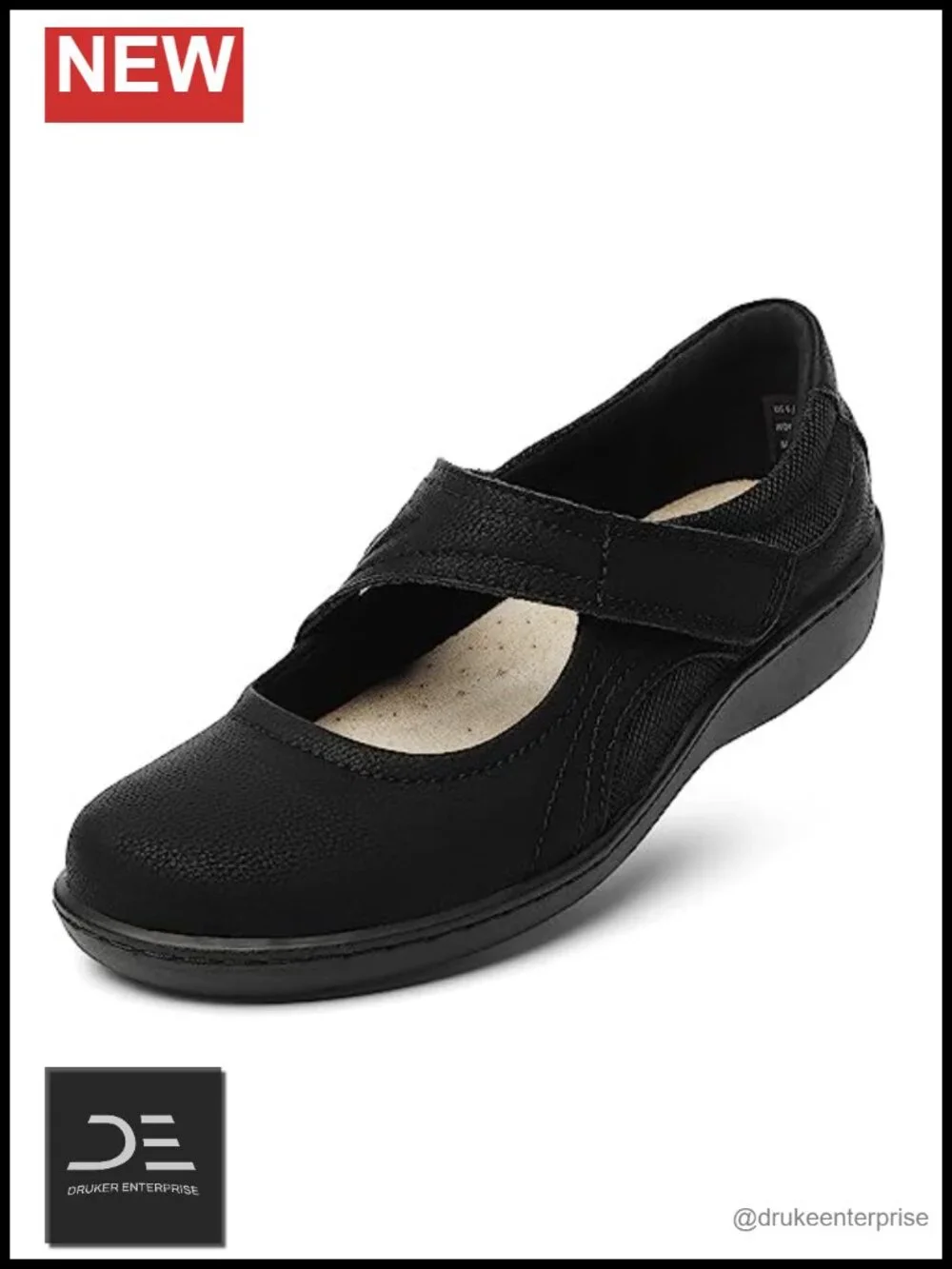 Mary Jane Flats Casual Dress Shoes Lightweight Breathable Walking Shoes Memory